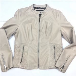 Black Rivet Moto Jacket Fauix Leather